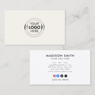 Add your custom logo professional business card