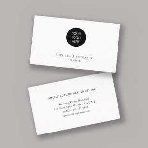 Add your custom logo simple professional business card