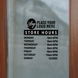 Add Your Custom Logo Store Hours Of Operation