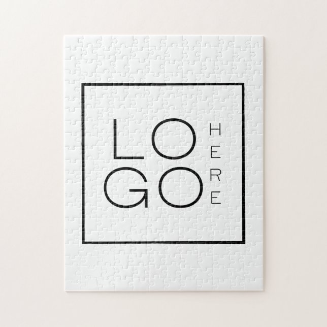 Add Your Custom Square Business Logo Company Jigsaw Puzzle (Vertical)