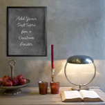 Add Your Custom Text Bold Gray Grunge Poster<br><div class="desc">Over an intense gray grunge, a template field was added for your text. Use this space to add your favorite quote or sentiment. Maybe it's funny. Perhaps you need a poster that motivates you. Whatever your reason, make this design your own. The font can be changed if you prefer. Another...</div>