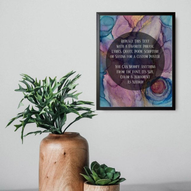 Add Your Custom Text Colourful Abstract Alcohol In Poster (Creator Uploaded)