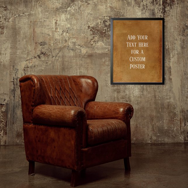 Add Your Custom Text Dark Orange Grunge Poster (Creator Uploaded)