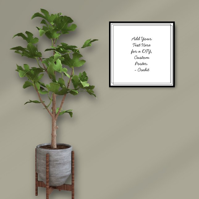 Add Your Custom Text Minimal Cursive Border Poster (Creator Uploaded)