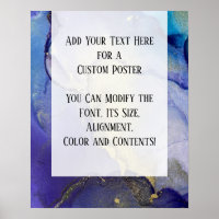 Add Your Custom Text Organic Abstract Alcohol Ink