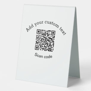 Add your custom text scan QR code business