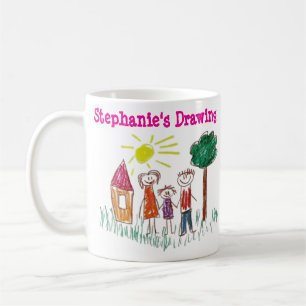 Add your Cute Child's Artwork School this Coffee Mug