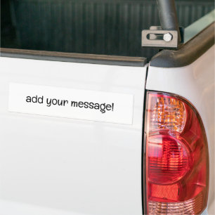 add your design bumper sticker