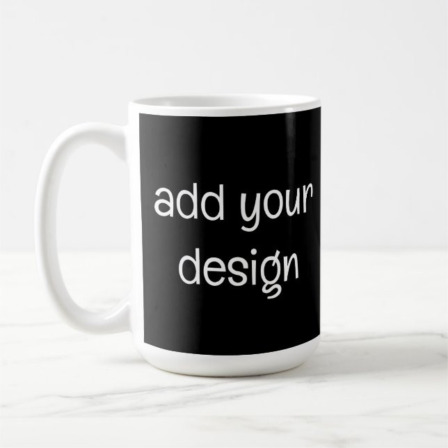 add your design coffee mug (Left)
