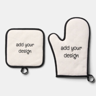 add your design oven mitt & pot holder set