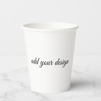 add your design paper cups
