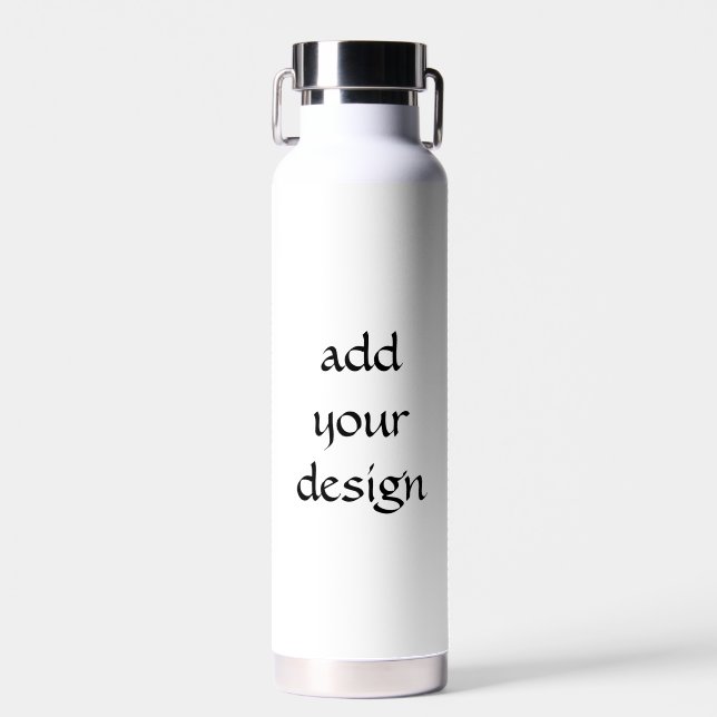 add your design water bottle (Front)