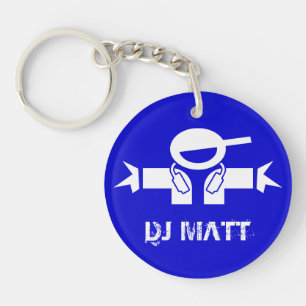 Add your DJ name - Personalised Deejay keychain