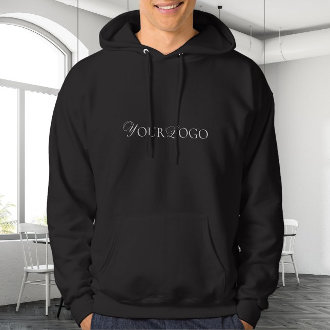 Add Your Elegant Business Logo Simple Minimalist Hoodie (Creator Uploaded)