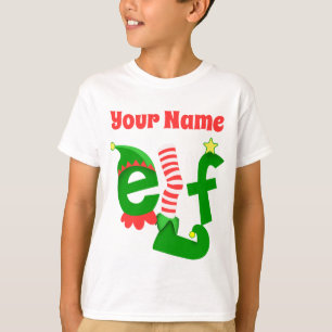 Add Your Elf Name Christmas - Customise T-Shirt