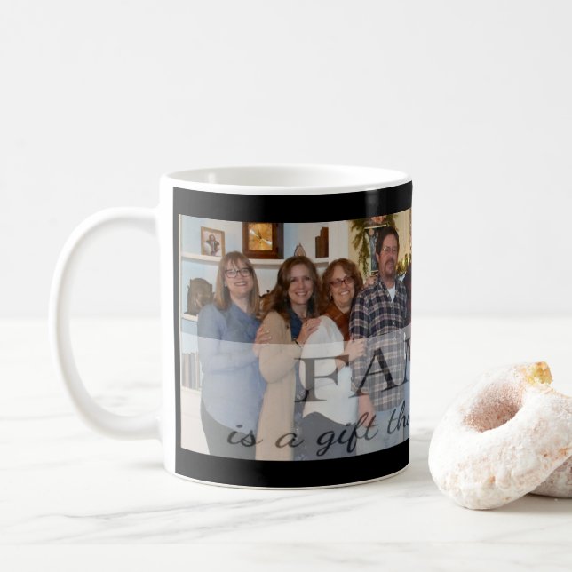 Add Your Family Photo to Personalise this Mug (With Donut)