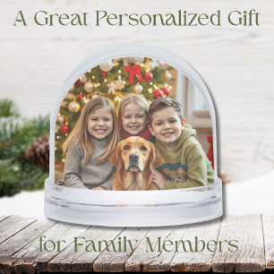 Add your Favourite Family Photos to this Christmas Snowglobe