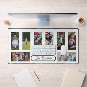 Add Your Favourite Family Photos to this  Desk Mat