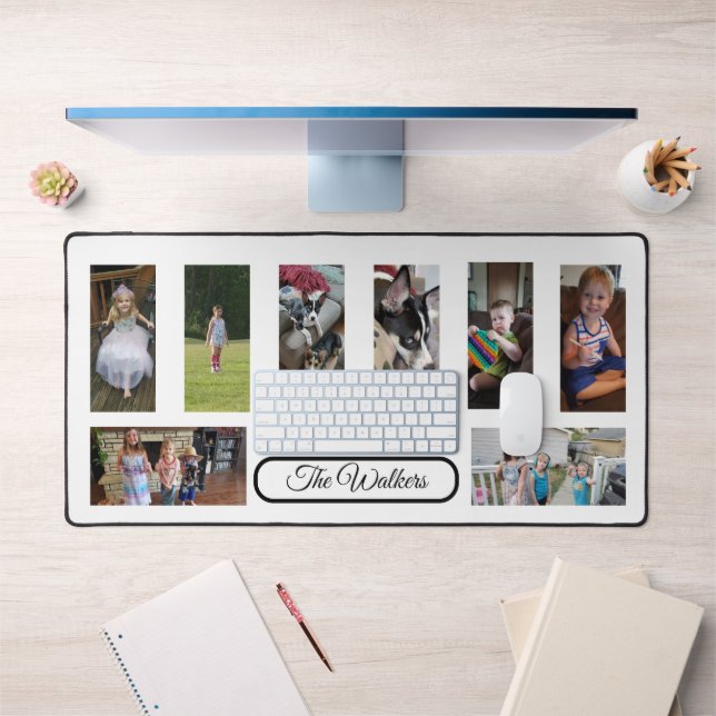 Add Your Favourite Family Photos to this  Desk Mat (Office 1)