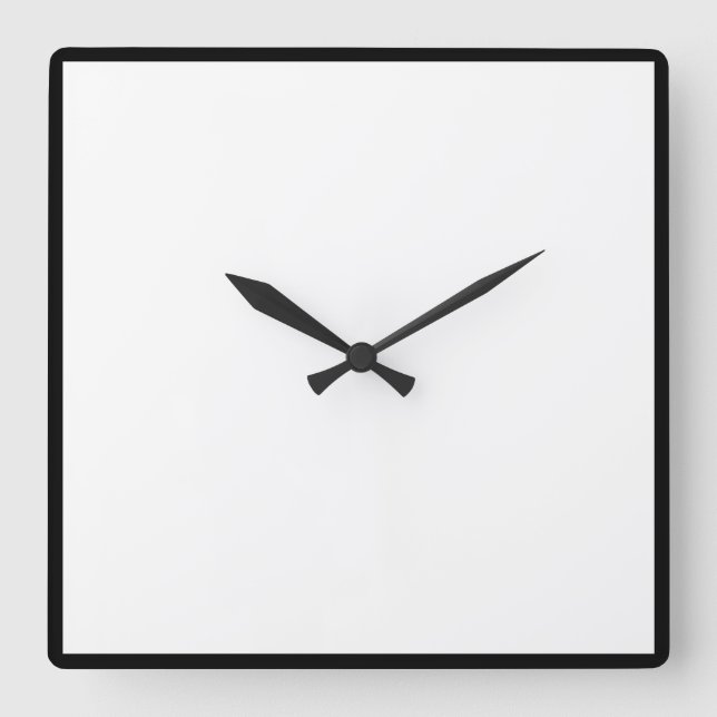 Add Your Image and/or message Square Wall Clock (Front)