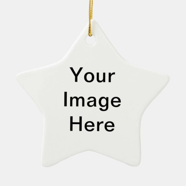 "Add Your Image" Arts4Charity Ceramic Ornament (Front)