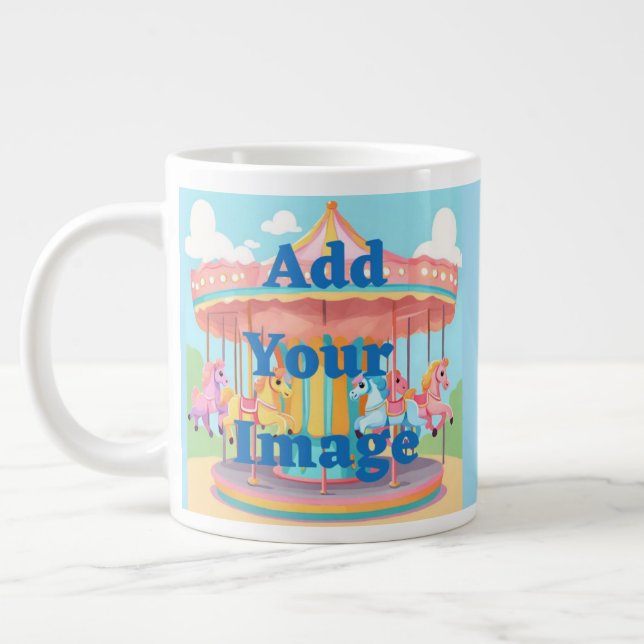 Add Your Image Jumbo Mug Custom Photo Mug (Left)