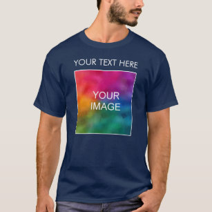 Add Your Image Logo Text Men's Double Sided T-Shirt