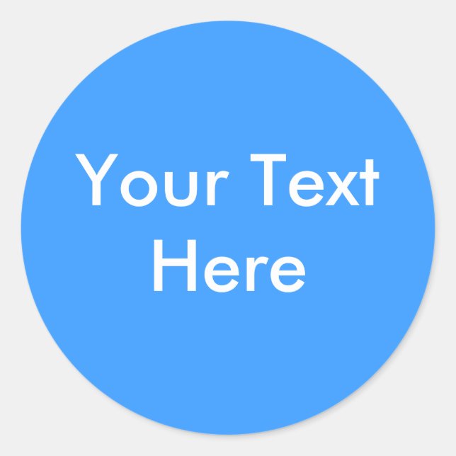 Add Your Image Or Text Here Classic Round Sticker (Front)