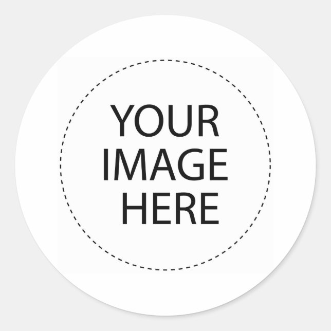 Add Your Image or Text Here Classic Round Sticker (Front)