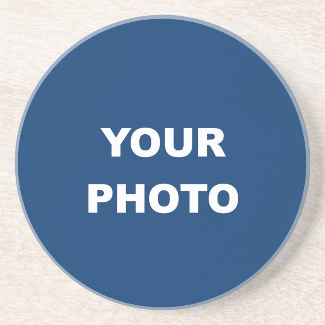 Add Your Image Photo Logo Coaster (Front)