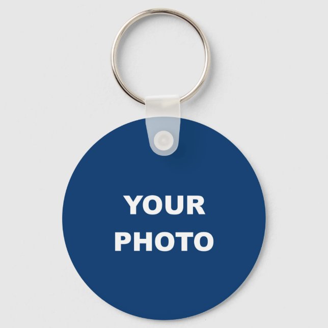 Add Your Image Photo Picture Logo Key Ring (Front)