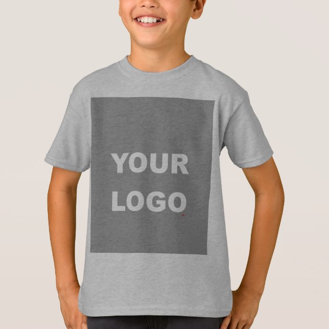 Add Your Image Photo Picture Logo Light Steel T-Shirt (Front)