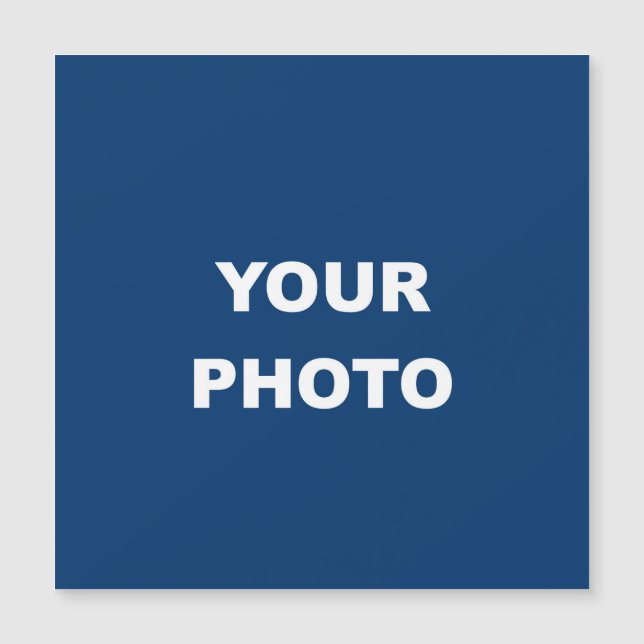 Add Your Image Photo Picture Logo Magnetic Invitation (Front)