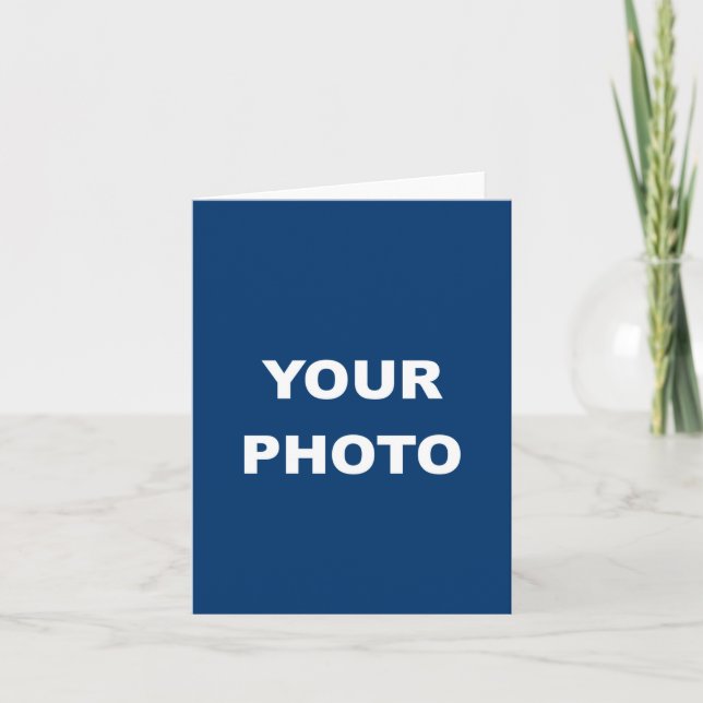 Add Your Image Photo Picture Logo Note Card (Front)