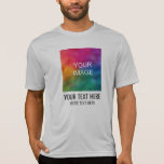 Add Your Image Text Here Template Mens Sport T-Shirt<br><div class="desc">Add Your Image Text Here Template Mens Sport-Tek Competitor Activewear Silver T-Shirt.</div>