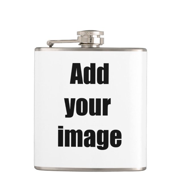 Add your image to customise hip flask (Front)