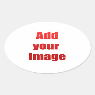Add your image to customise oval sticker