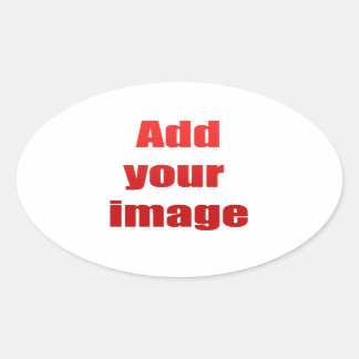 Add your image to customise oval sticker