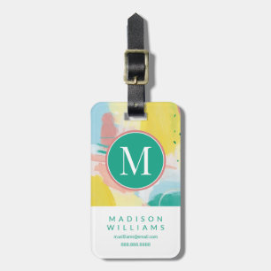 Add Your Information   Fresh Face Abstract Luggage Tag