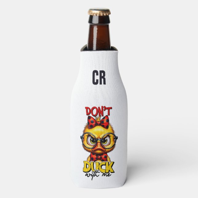 Add your initials/ Add Text on back Bottle Cooler (Bottle Front)