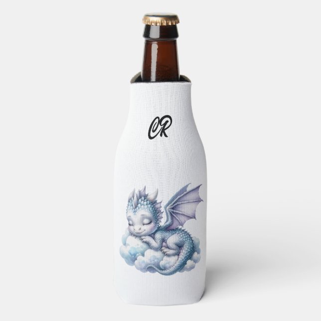Add your initials/ Add Text on back Bottle Cooler (Bottle Front)