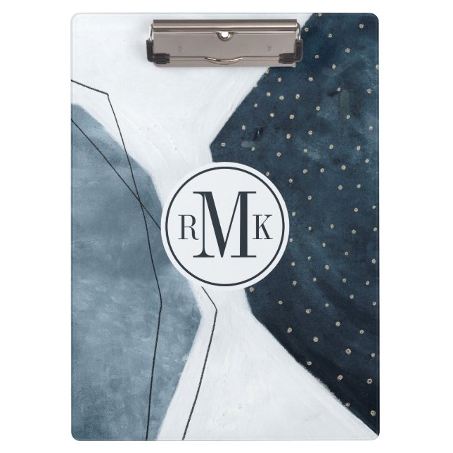 Add Your Initials | Adjacent Abstraction Clipboard (Front)