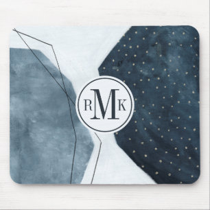 Add Your Initials   Adjacent Abstraction Mouse Pad