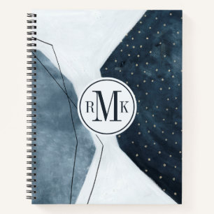 Add Your Initials Adjacent Abstraction Notebook