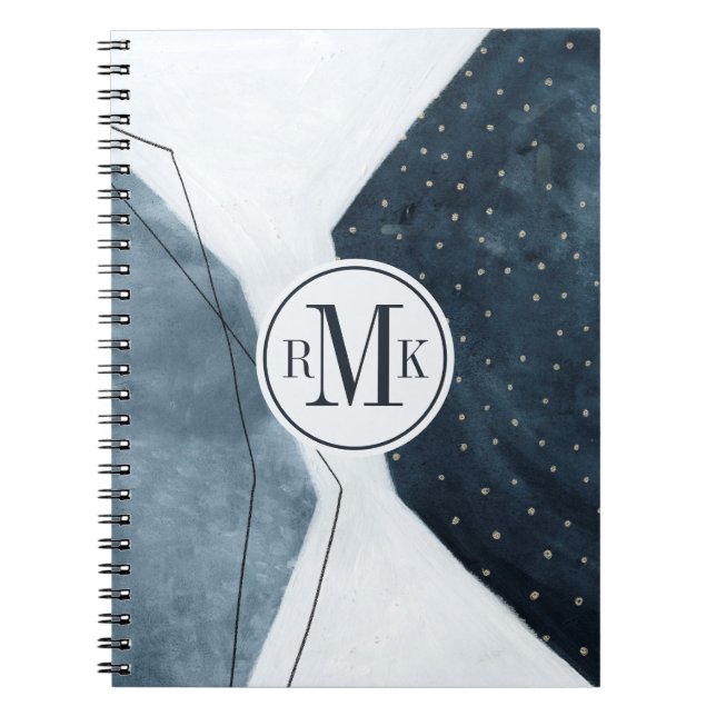 Add Your Initials | Adjacent Abstraction Notebook (Front)