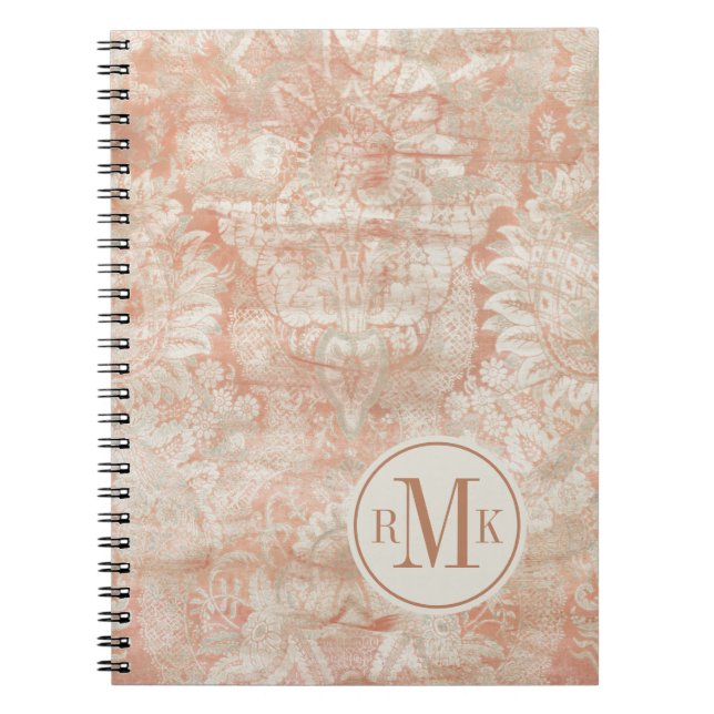 Add Your Initials | Garnet Weft Notebook (Front)