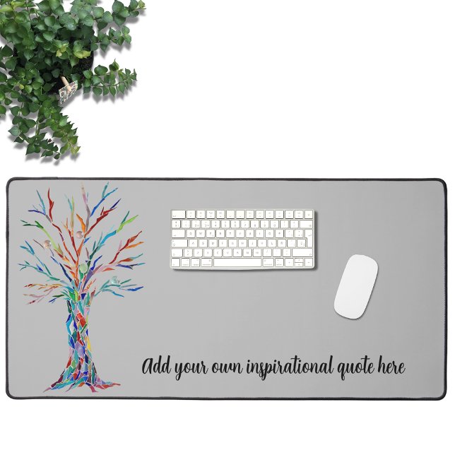 Add Your Inspirational Quote Desk Mat (Creator Uploaded)