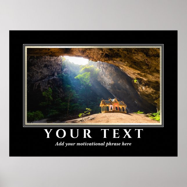 Add Your Inspirational Text Photo Poster (Front)