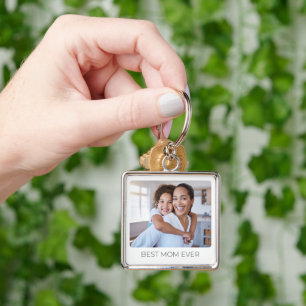 Add Your Kids Photo Best Mom Ever Custom Keepsake  Key Ring