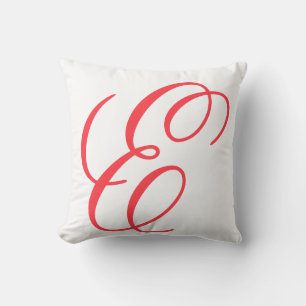 Add Your Letter E Throw Pillow Cushion